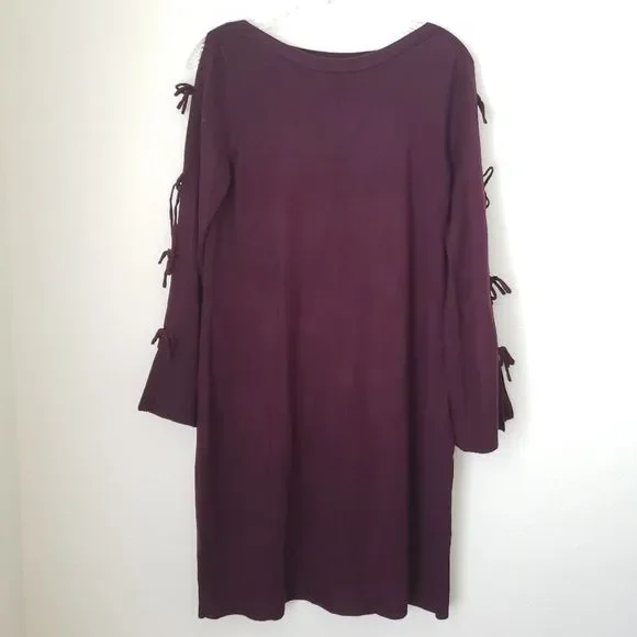 Vince Camuto | Dresses | Vince Camuto Tie Long Sleeve Sweater Dress |  Poshmark
